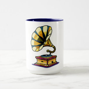 Vintag Gramophon Combo Tasse