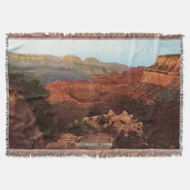 Vintag Grand Canyon Throw Blanket Decke (Vorderseite)