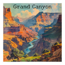 Vintag Grand Canyon Travel Poster
