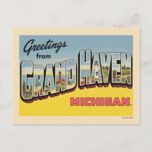 Vintag Grand Haven Travel Postkarte