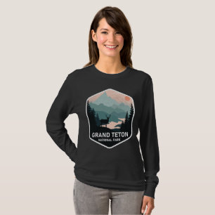Vintag Grand Teton Nationalpark Deer Mountains T-Shirt