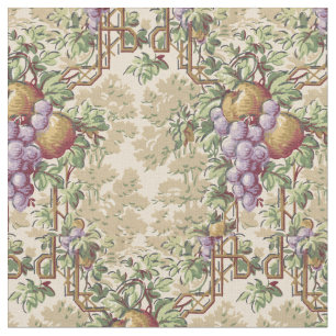 Vintag Grapevine & Fruchtgarten Trellis Muster Stoff