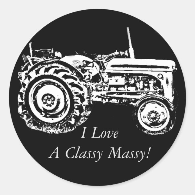 Vintag-Grauschnecke  Runder Aufkleber (Vorderseite)