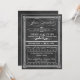 Vintag Gray Damask Poster Style Wedding Einladung (Vorderseite/Rückseite Beispiel)