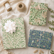 Vintag Green Blätter William Morris Patterns
