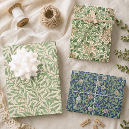 Vintag Green Blätter William Morris Patterns