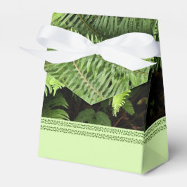 Vintag Green Fern Favor Geschenkschachtel