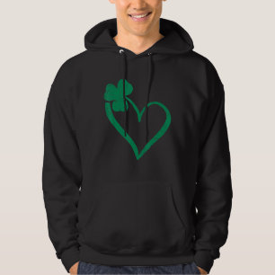 Vintag Green Happy St Patrick S Day Irish Shamroc Hoodie