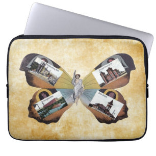 Vintag Greenville South Carolina Fairy Lady Art Laptopschutzhülle