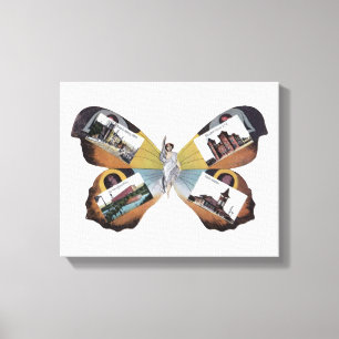 Vintag Greenville South Carolina Fairy Lady Art Leinwanddruck