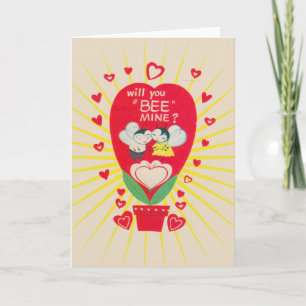 Vintag Greeting Card Valentine wird Sie meine sein Feiertagskarte