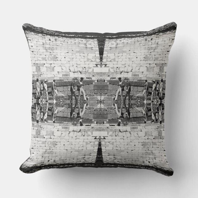 Vintag Griechenland Delphi Athenian Treasury Leinw Kissen (Vorderseite)