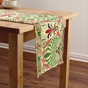 Vintag Griechisch Frieze Pattern Kurzer Tischläufer