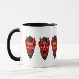 Vintag Growling Krampus Tasse