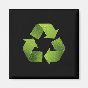 Vintag-grün Gerecycelt Symbol Novelty Earth Day Re Magnet