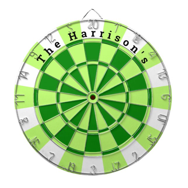 Vintag grün und weiß dartscheibe (vorne)