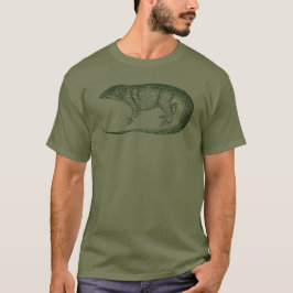Vintag grüne Lizard Print T-Shirt