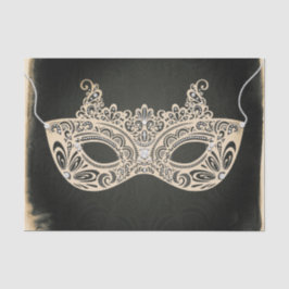 Vintag Grüne Perle Masquerade Maske Elegantes Part Seidenpapier