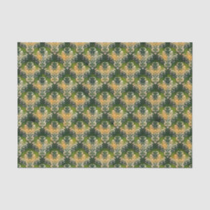 Vintag-grünes Blumenmuster St Patrick Tis Seidenpapier