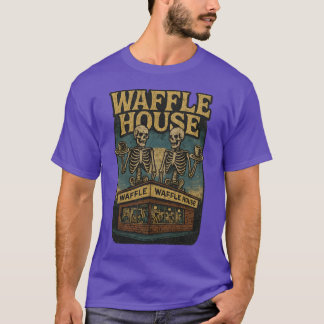 Vintag Grunge 70er Waffle House Design T-Shirt