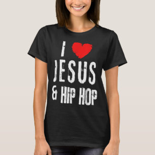 Vintag Grunge I Liebe JESUS und HIP HOP, Christlic T-Shirt