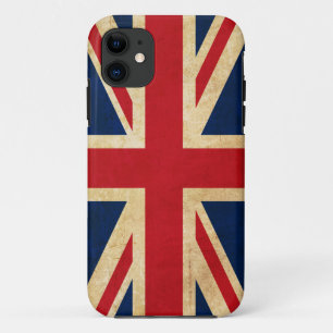 Vintag Grunge United Kingdom Flag Union Jack Case-Mate iPhone Hülle