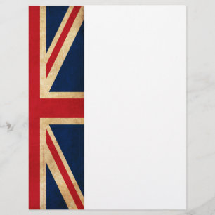 Vintag Grunge United Kingdom Flag Union Jack Flyer