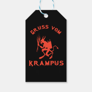 Vintag Gruss vom Krampus Geschenkanhänger