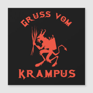 Vintag Gruss vom Krampus Magnetkarte