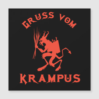 Vintag Gruss vom Krampus Magnetkarte