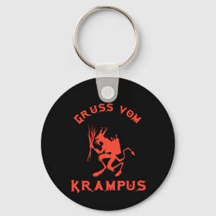 Vintag Gruss vom Krampus Schlüsselanhänger