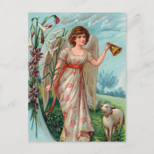 Vintag Guardian Angel Postcard Postkarte