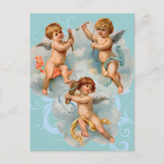 Vintag Guardian Angel Postcard Postkarte