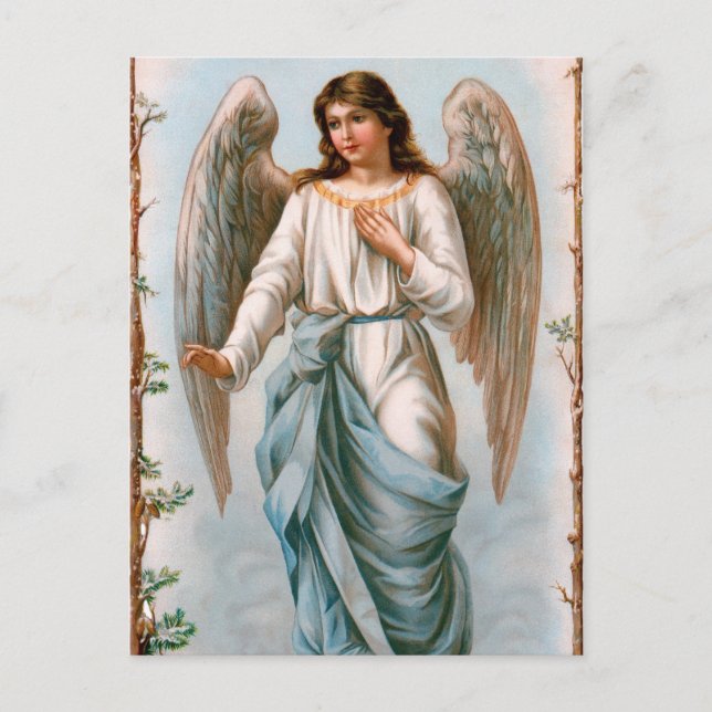 Vintag Guardian Angel Postcard Postkarte (Vorderseite)