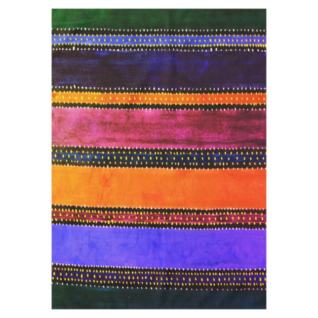 Vintag Guatemala Rainbow Tischdecke (Vorderseite)
