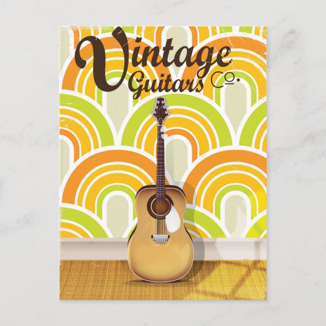 Vintag Guitar Co. Postkarte (Vorderseite)