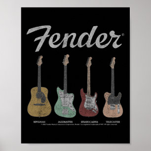 Vintag Guitar Lineup Poster