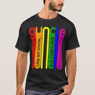 Vintag Guncle Definition Proud Gay Onkel Lgbtq P T-Shirt