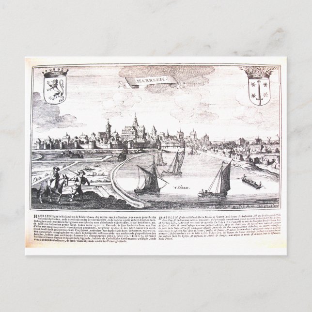 Vintag Haarlem Holland Postkarte (Vorderseite)