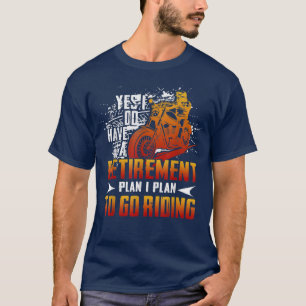 Vintag habe ich einen Ruhestandsplan für das Motor T-Shirt
