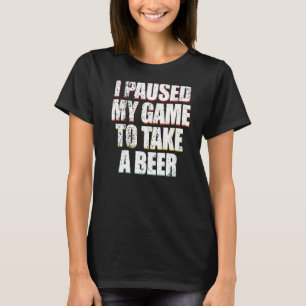 Vintag habe ich mein Spiel angehalten, um ein Bier T-Shirt