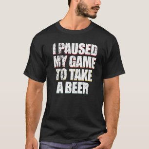 Vintag habe ich mein Spiel angehalten, um ein Bier T-Shirt