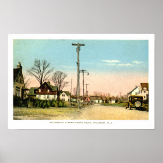 Vintag Haddonfield Rd Kurz Hills NJ Print Poster