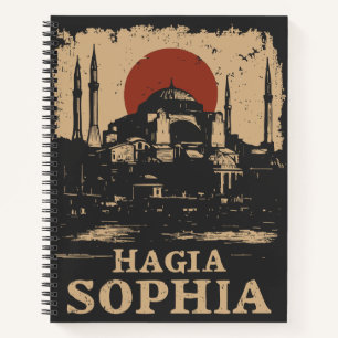 Vintag Hagia Sophia   Istanbul Sehenswürdigkeit Ar Notizbuch
