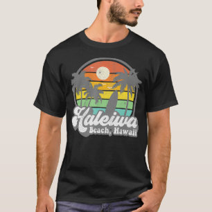 Vintag Haleiwa Beach Hawaii Surf Hawaiian Surfing T-Shirt