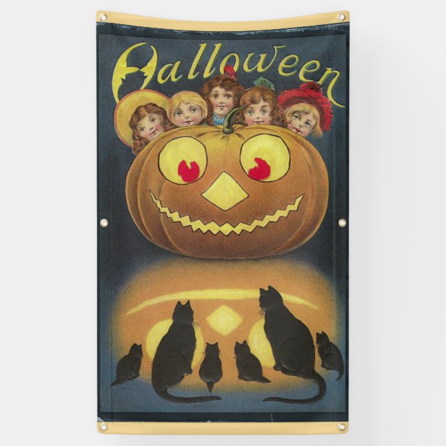 Vintag Halloween Banner (Vertikal)