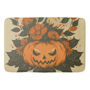 Vintag/Halloween/Fall/Kürbis Badematte