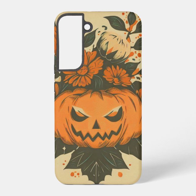 Vintag/Halloween/Fall/Kürbis Samsung Galaxy Hülle (Rückseite)