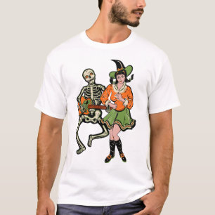 Vintag "Halloween Gehen-Gehen" Tänzer T-Shirt