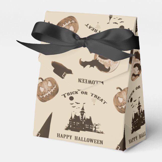 Vintag Halloween Geschenkschachtel (Vorderseite)